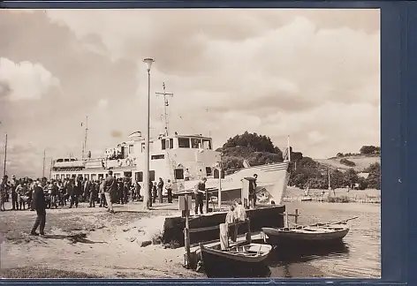[Ansichtskarte] AK Ostseebad Baabe ( Rügen) Dampferanlegestelle 1967. 