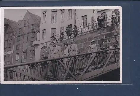[Ansichtskarte] AK H.Lika Bordfoto Bremen Schlachte 35 ( Anleger Kaiserbrücke) 1940. 