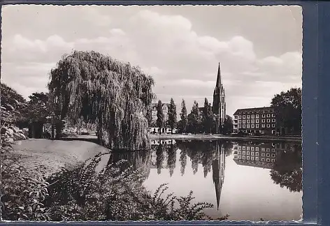 [Ansichtskarte] AK Bremerhaven - Anlage am Holzhafen 1960. 