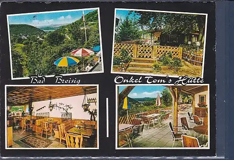 [Ansichtskarte] AK Bad Breisig 4.Ansichten Onkel Toms Hütte Cafe Restaurant Weinstube 1980. 