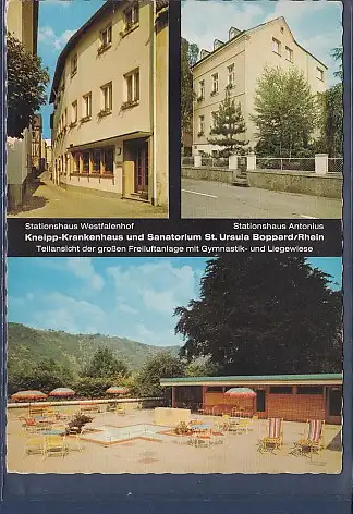 [Ansichtskarte] AK Boppard am Rhein Kneipp Krankenhaus und Sanatorium St Ursula 3.Ansichten 1970. 