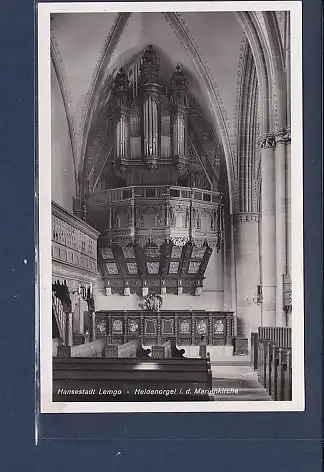 [Ansichtskarte] AK Hansestadt Lemgo - Heldenorgel i.d. Marienkirche 1940. 