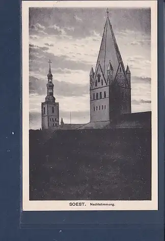 [Ansichtskarte] AK Soest Nachtstimmung 1930. 