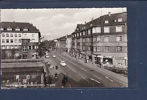 [Ansichtskarte] AK Gevelsberg / Westf. Ennepebrücke u. Nirgena 1966. 