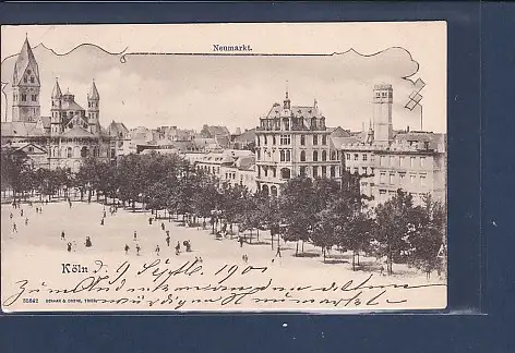 [Ansichtskarte] AK Köln Neumarkt 1901. 