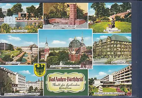 [Ansichtskarte] AK Bad Aachen Burtscheid 8.Ansichten Im Kurgarten - Landesbad - Kurklinik 1982. 
