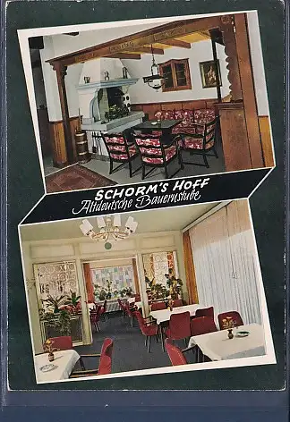 [Ansichtskarte] AK Schorms Hoff Altdeutsche Bauernstube Cafe - Restaurant Lohe - Bad Oeynhausen 2.Ansichten 1970. 