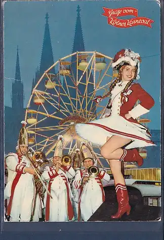 [Ansichtskarte] AK Grüße vom Kölner Karneval Mariechen der Roten Funken 1976. 