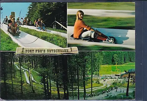 [Ansichtskarte] AK Fort Funs Rutschbahn 3.Ansichten Fort Fun das Freizeit Zentrum im Sauerland 1988. 