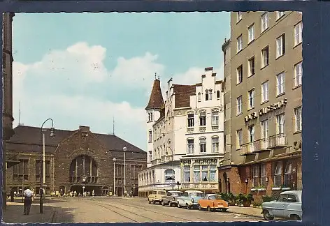 [Ansichtskarte] AK Bielefeld Düppelstraße / Am Bahnhof 1963. 