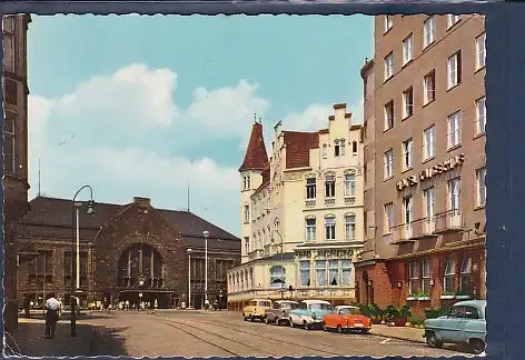 [Ansichtskarte] AK Bielefeld Düppelstraße / Am Bahnhof 1962. 