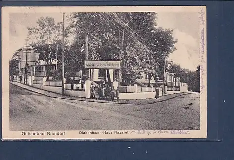 [Ansichtskarte] AK Ostseebad Niendorf Diakonissen Haus Nazareth 1920. 