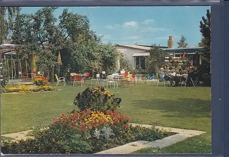 [Ansichtskarte] AK Gartencafe und Gartenschau Scheffler Neumünster Baumschulenweg 5 1970. 
