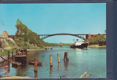 [Ansichtskarte] AK Kiel Nord Ostsee Kanal und Levensauer Hochbrücke 1973. 