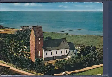 [Ansichtskarte] AK Keitum auf der Nordsee Insel Sylt Kirche Luftaufnahme 1975. 