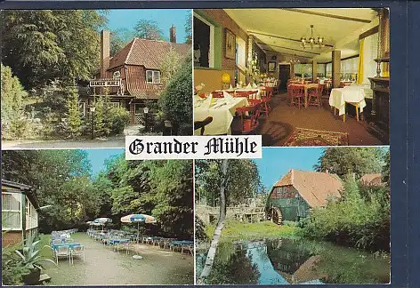 [Ansichtskarte] AK Grander Mühle Eigentümer Karlheinz Schmidt Grande 4.Ansichten 1970. 
