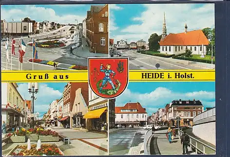 [Ansichtskarte] AK Gruß aus Heide i. Holst. 4.Ansichten 1989. 