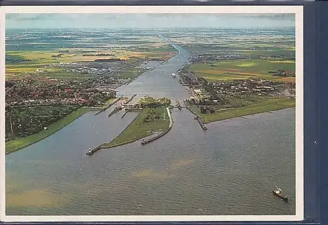 [Ansichtskarte] AK Brunsbüttelkoog Aus dem Luftbildatlas Schleswig Holstein 1970. 