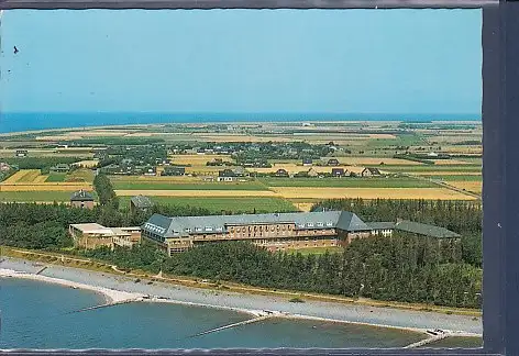 [Ansichtskarte] AK Nordseebad Utersum auf Föhr Kurklinik - Luftaufnahme 1986. 