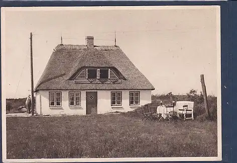 [Ansichtskarte] AK Heidkate auf der Heide von St. Peter Böhl Haus Nr. 182 Wohnhaus für Kurgäste zu jeder Jahreszeit 1930. 