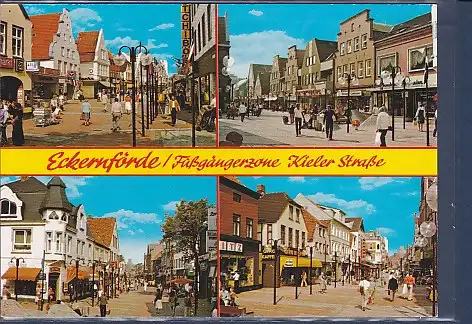 [Ansichtskarte] AK Eckernförde Fußgängerzone Kieler Straße 3.Ansichten 1980. 