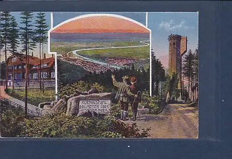 [Ansichtskarte] AK Koenigstuhl 594 Meter über dem Meer Königstuhl Restauration 3.Ansichten 1920. 