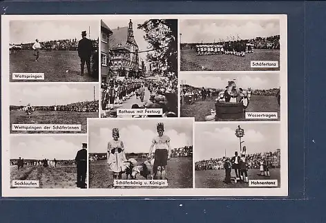 [Ansichtskarte] AK Originalaufnahme vom Schäferlauf Markgröningen 8.Ansichten 1940. 