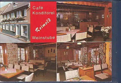 [Ansichtskarte] AK Cafe Konditorei Weinstube Reimold Alpirsbach 4.Ansichten 1970. 