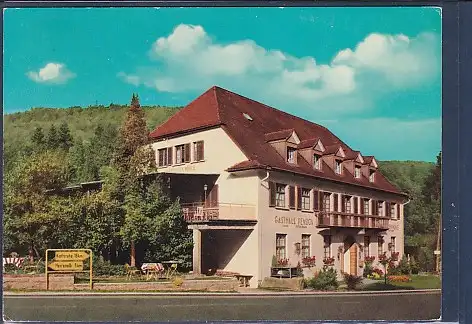 [Ansichtskarte] AK Marxzeller Mühle Marxzell Straße und Bahnlinie Karlsruhe-Herrenalb 1973. 