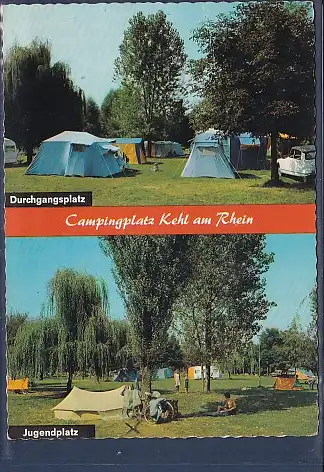 [Ansichtskarte] AK Campingplatz Kehl am Rhein 2.Ansichten Durchgangsplatz - Jugendplatz 1978. 