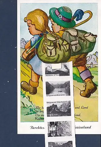 [Ansichtskarte] AK Liporello Berchtesgadener Land - Ferienland 10.Ansichten  1960. 