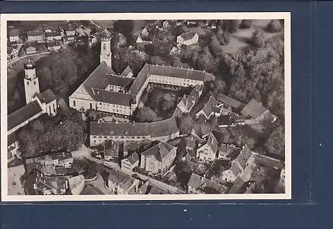 [Ansichtskarte] AK Schloß Isny im Allgäu Ehemaliges Benediktinerkloster mit St. Georgs und Nikolauskirche 1940. 