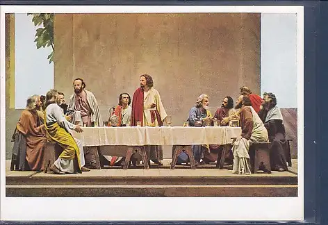 [Ansichtskarte] AK Passionsspiele 1950 Oberammergau Abendmahl. 