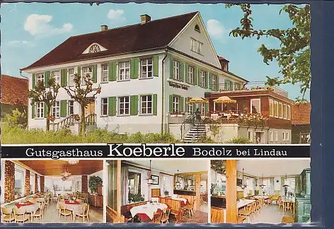 [Ansichtskarte] AK Gutsgasthaus Koeberle Bodolz bei Lindau 4.Ansichten 1967. 