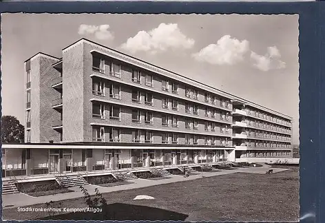 [Ansichtskarte] AK Kiosk Stadtkrankenhaus Kempten / Allgäu Robert Weixler Straße 50 1964. 