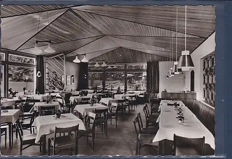 [Ansichtskarte] AK Autobahn Rasthaus im Spessart Motel Rohrbrunn über Aschaffenburg 1963. 