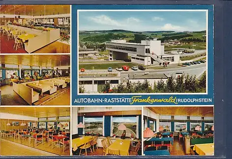 [Ansichtskarte] AK Autobahn Raststätte Frankenwald / Rudolphstein 6.Ansichten 1970. 