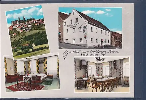 [Ansichtskarte] AK Gasthof zum Goldenen Löwen Leuchtenberg / Opf. 4.Ansichten 1970. 