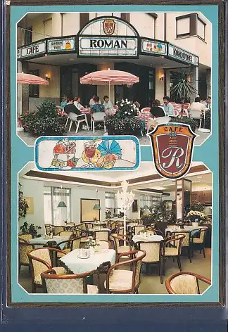 [Ansichtskarte] AK Cafe Roman Bayreuth Werner Siemens Straße 19 2.Ansichten 1980. 
