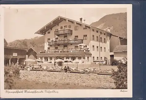 [Ansichtskarte] AK Alpengasthaus ????? Ruhpolding 1950. 