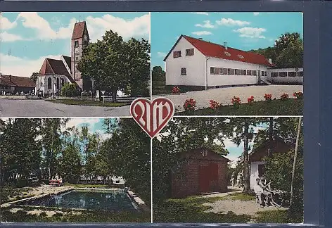 [Ansichtskarte] AK Arbeiterwohlfahrt Heim Wertachau Pforzen im Allgäu 4.Ansichten 1963. 