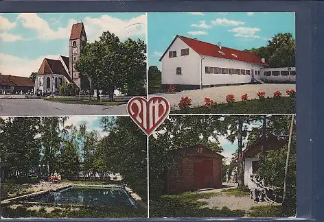 [Ansichtskarte] AK Arbeiterwohlfahrt Heim Wertachau Pforzen im Allgäu 4.Ansichten 1963. 