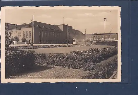 [Ansichtskarte] AK Königsberg i. Pr. Hauptbahnhof 1940. 