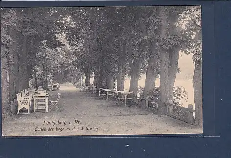 [Ansichtskarte] AK Königsberg i. Pr. Garten der Loge zu den 3 Kronen 1911. 