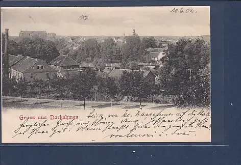 [Ansichtskarte] AK Gruss aus Darkehmen 1902. 