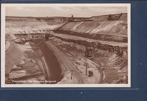 [Ansichtskarte] AK Palmnicken das Bernstein Bergwerk 1934. 