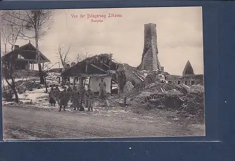 [Ansichtskarte] AK Von der Belagerung Lötzens Seehöhe 1915. 