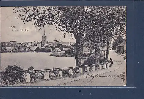 [Ansichtskarte] AK Lyck Blick auf die Stadt 1911. 