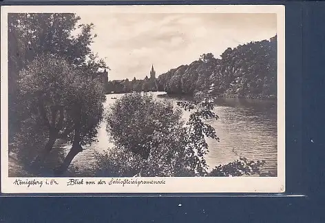 [Ansichtskarte] AK Königsberg i. Pr. Blick von der Schloßteichpromenade 1943. 