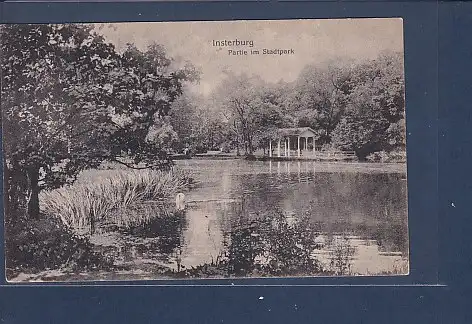 [Ansichtskarte] AK Insterburg Partie im Stadtpark 1920. 